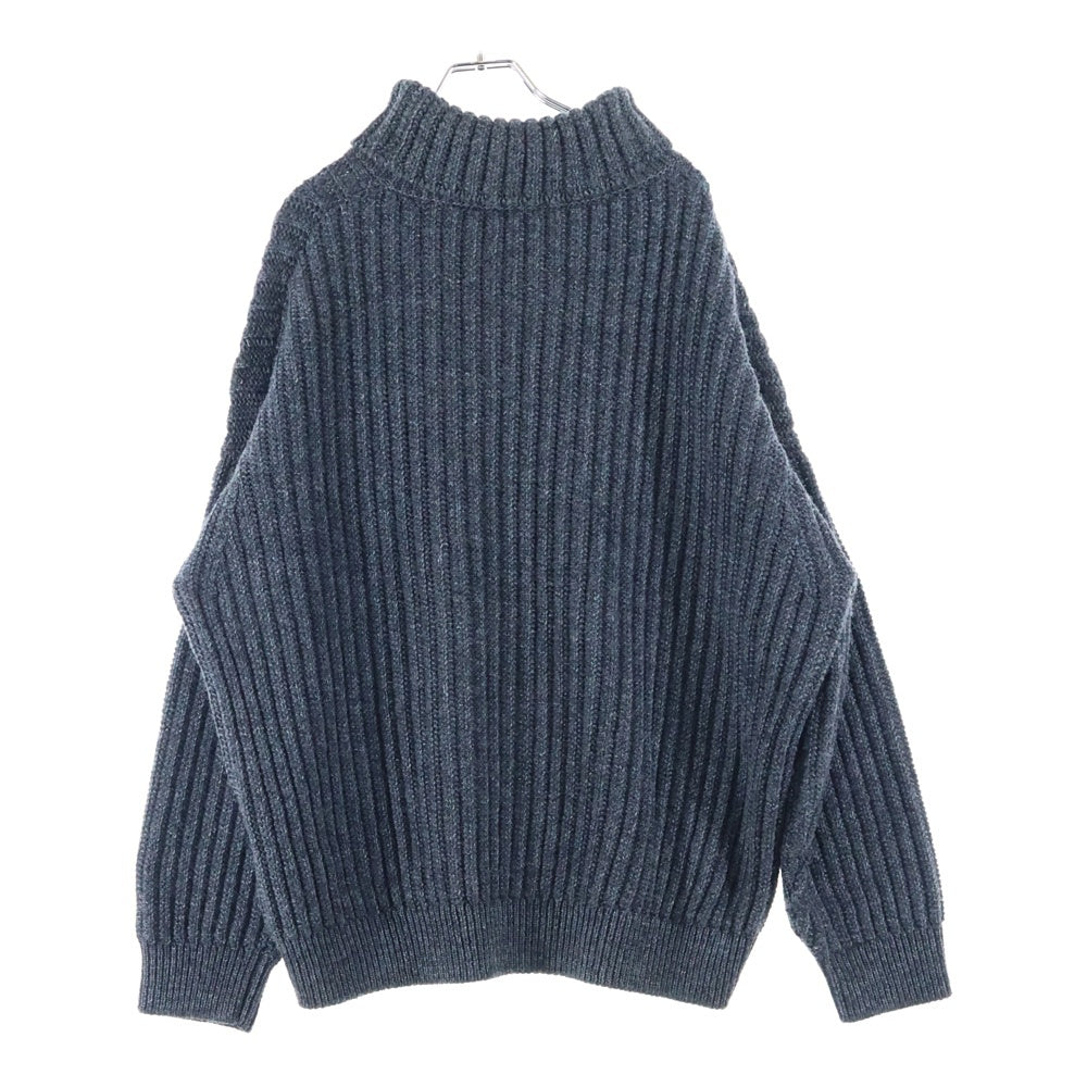 VISVIM(ヴィスヴィム) 21AW AMPLUS TURTLENECK KNIT アンプラス タートルネック ウールリネン ニット セーター チャコール 0121205012004
