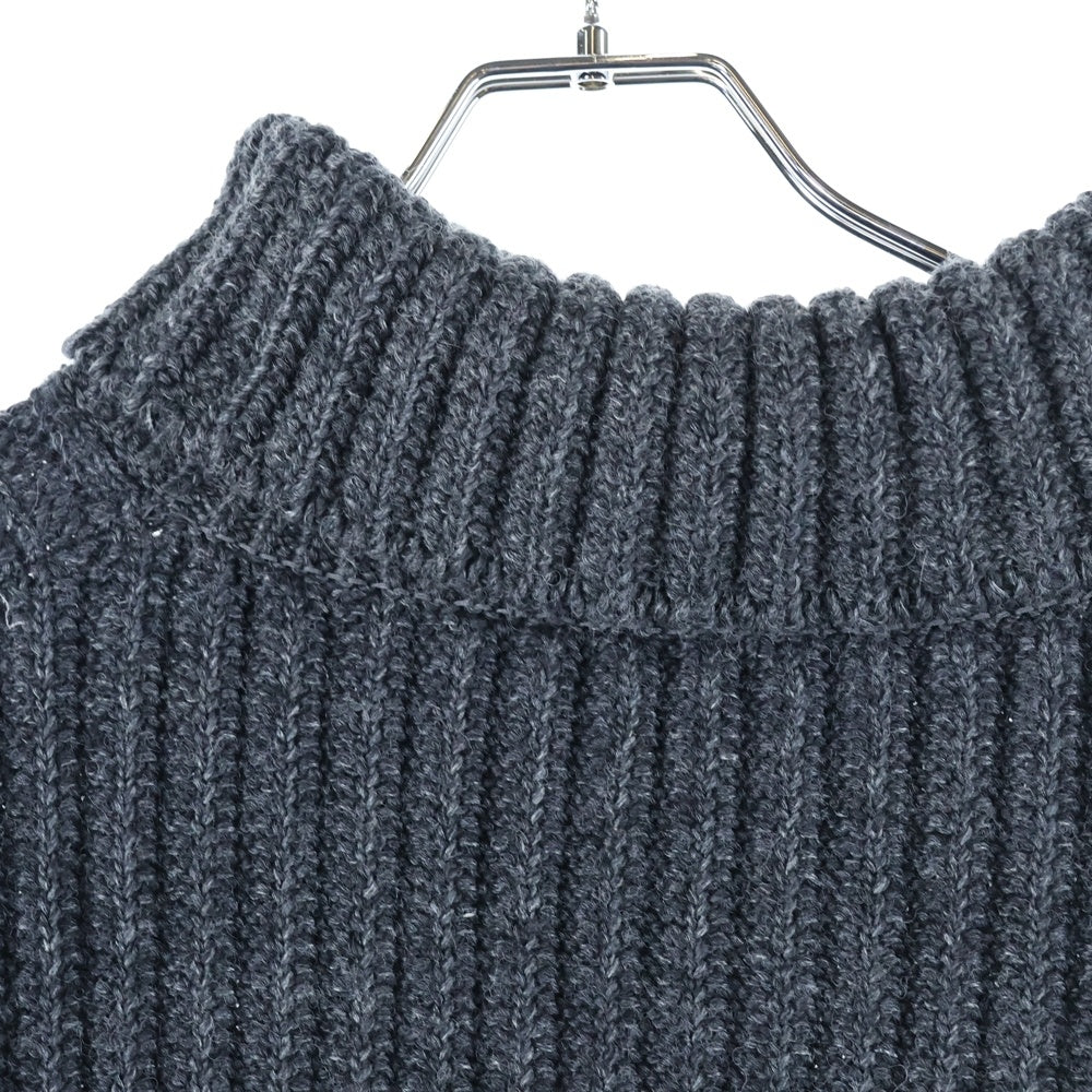 VISVIM(ヴィスヴィム) 21AW AMPLUS TURTLENECK KNIT アンプラス タートルネック ウールリネン ニット セーター チャコール 0121205012004