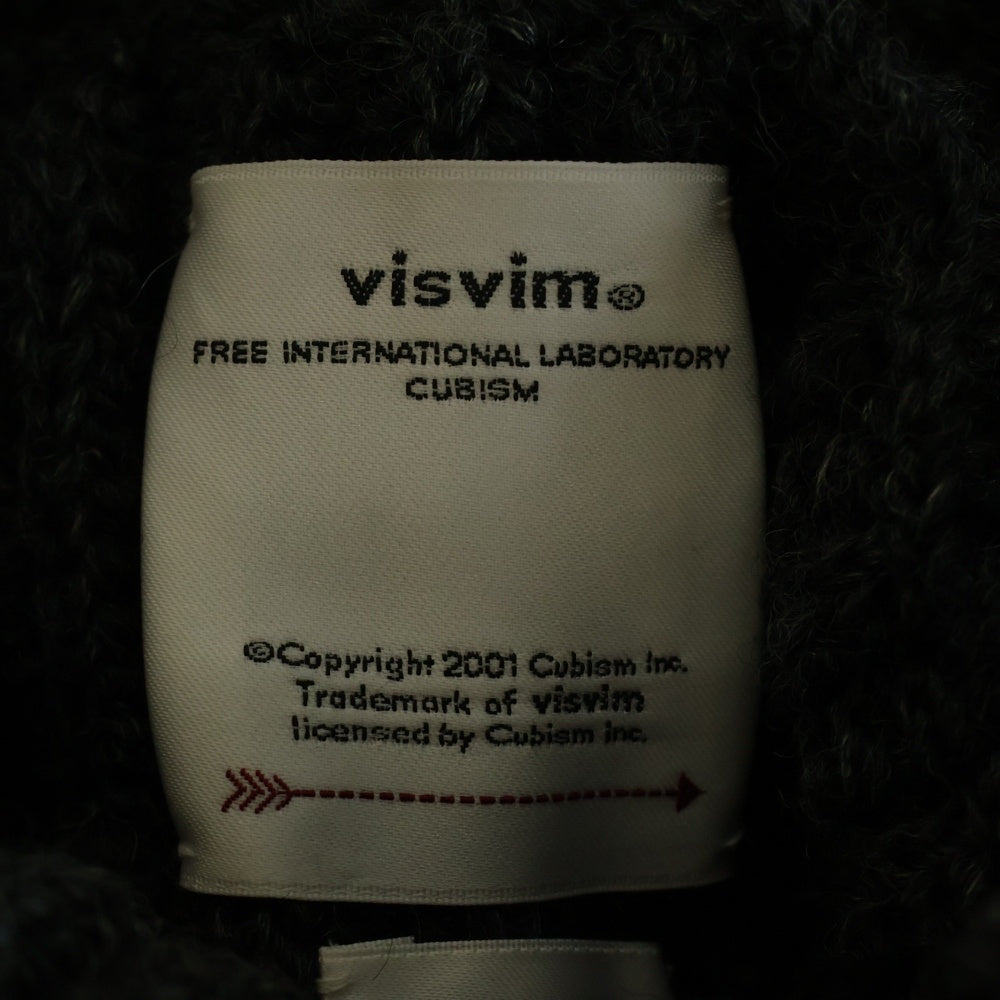 VISVIM(ヴィスヴィム) 21AW AMPLUS TURTLENECK KNIT アンプラス タートルネック ウールリネン ニット セーター チャコール 0121205012004