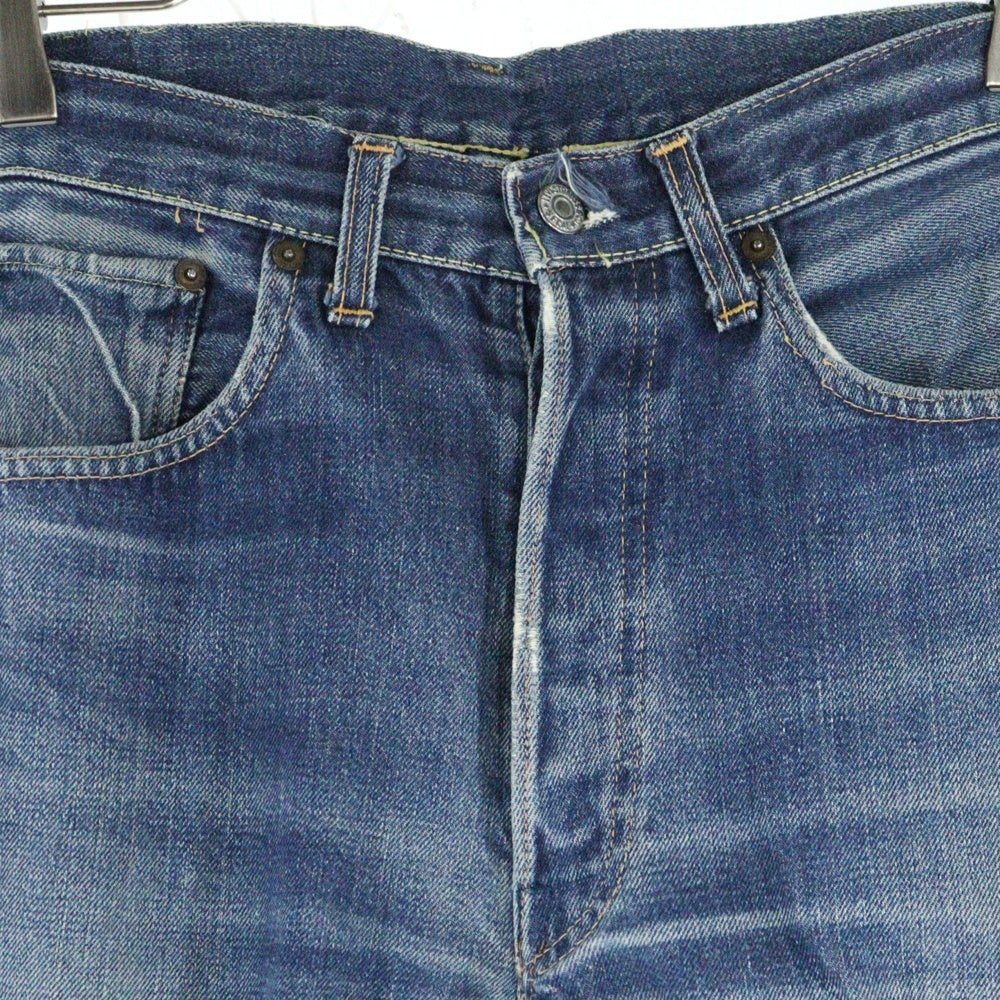 Levi's(リーバイス) 60S VINTAGE 501XX ヴィンテージ 紙パッチ ギャラ無 ボタン裏J刻印 センターセット 両面ビッグE 均等V ボタンフライ デニムパンツ インディゴ