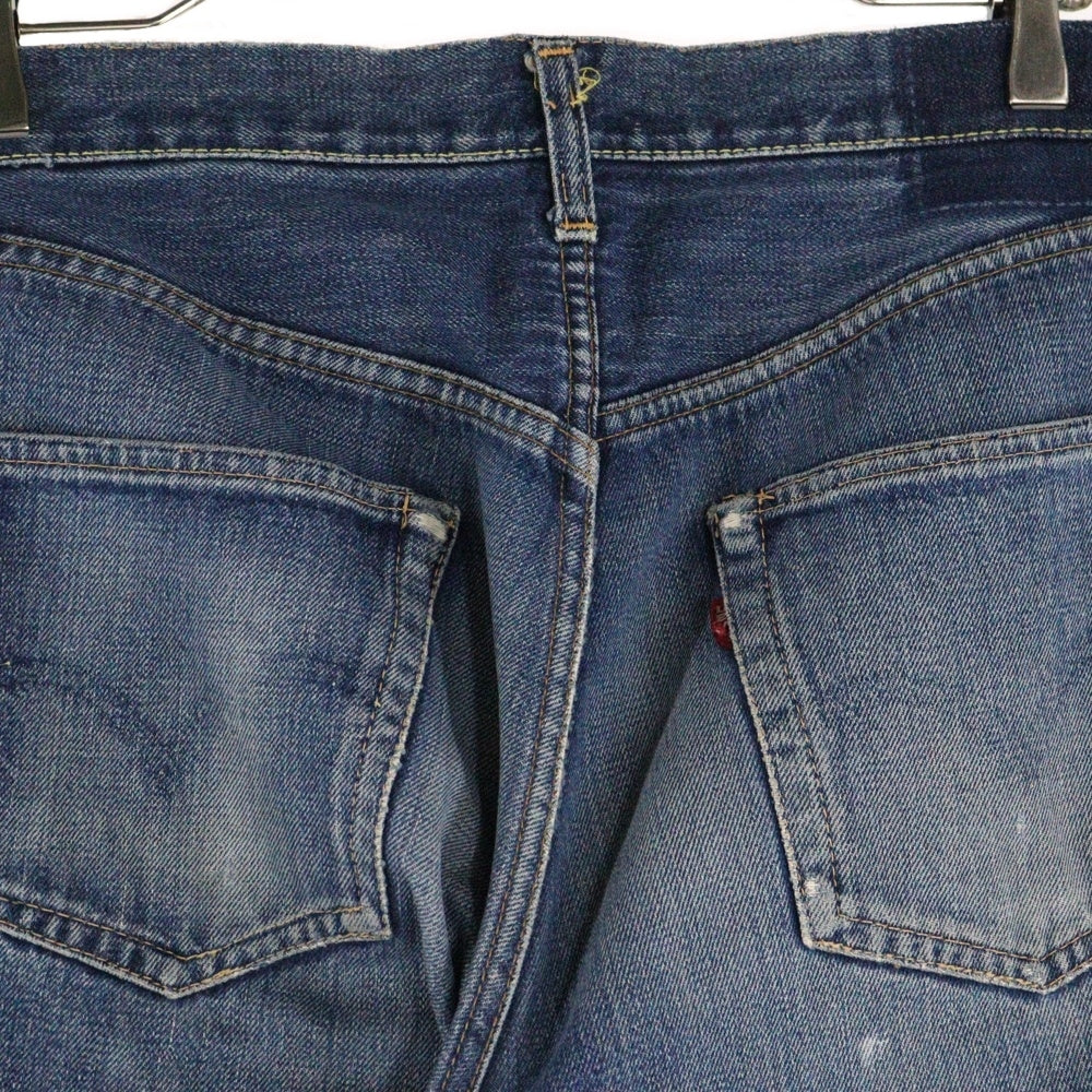 Levi's(リーバイス) 60S VINTAGE 501XX ヴィンテージ 紙パッチ ギャラ無 ボタン裏J刻印 センターセット 両面ビッグE 均等V ボタンフライ デニムパンツ インディゴ