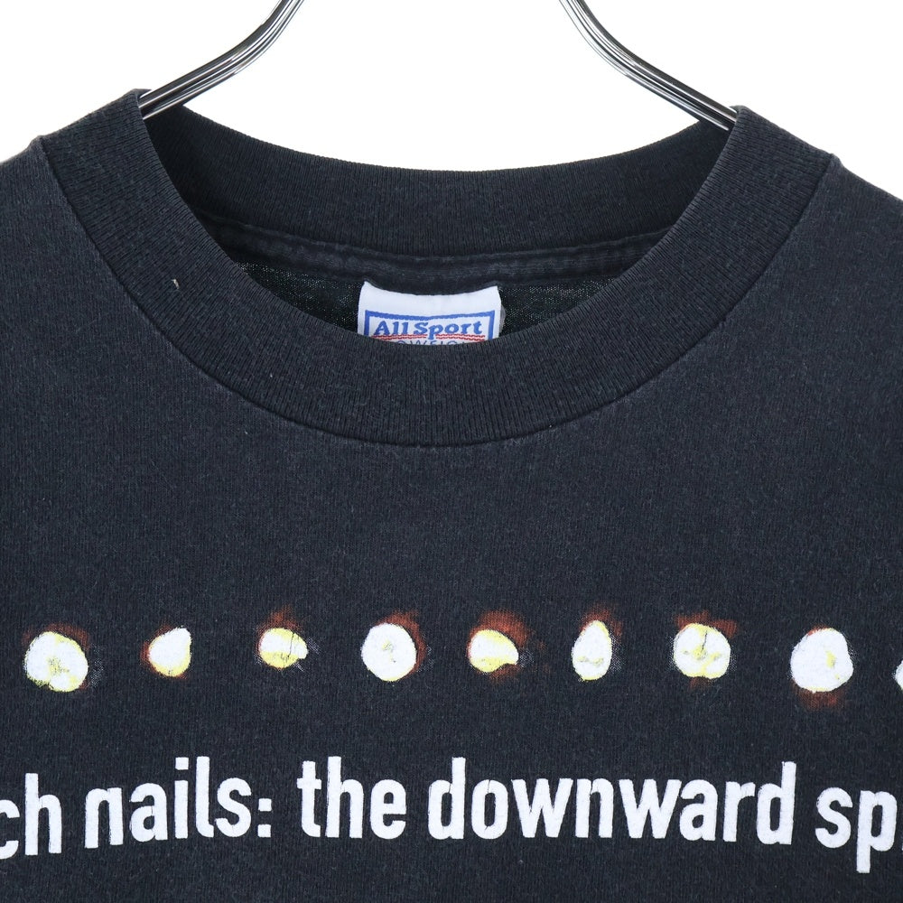 VINTAGE(ヴィンテージ) 90S NINE INCH NAILS THE DOWNWARD SPIRAL ALLSPORT USA製 ナインインチネイルズ ダウンワードスパイラル 両面プリント クルーネック 半袖Tシャツ