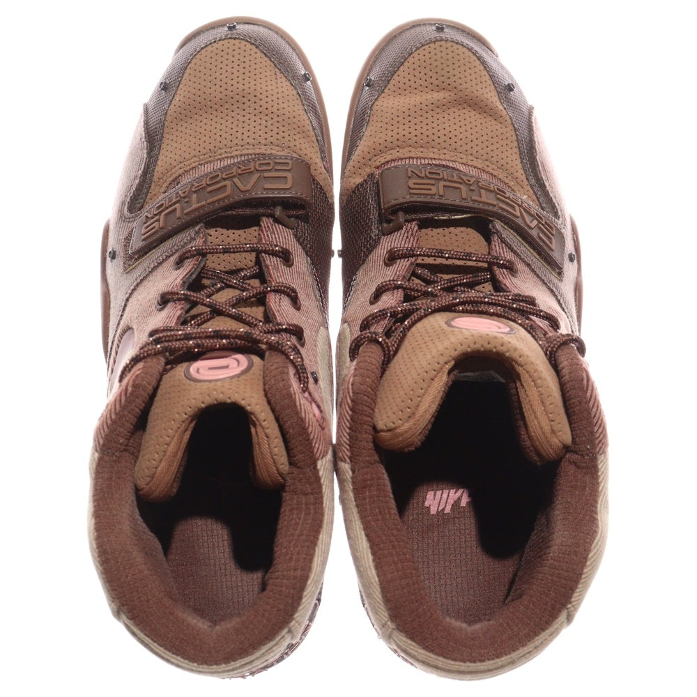 NIKE(ナイキ) ×TRAVIS SCOTT AIR TRAINER 1 SP ARCHAEO BROWN AND RUST PINK トラヴィススコット エアトレーナー1 ミッドカットスニーカー ブラウン US12/30.0cm DR7515-200
