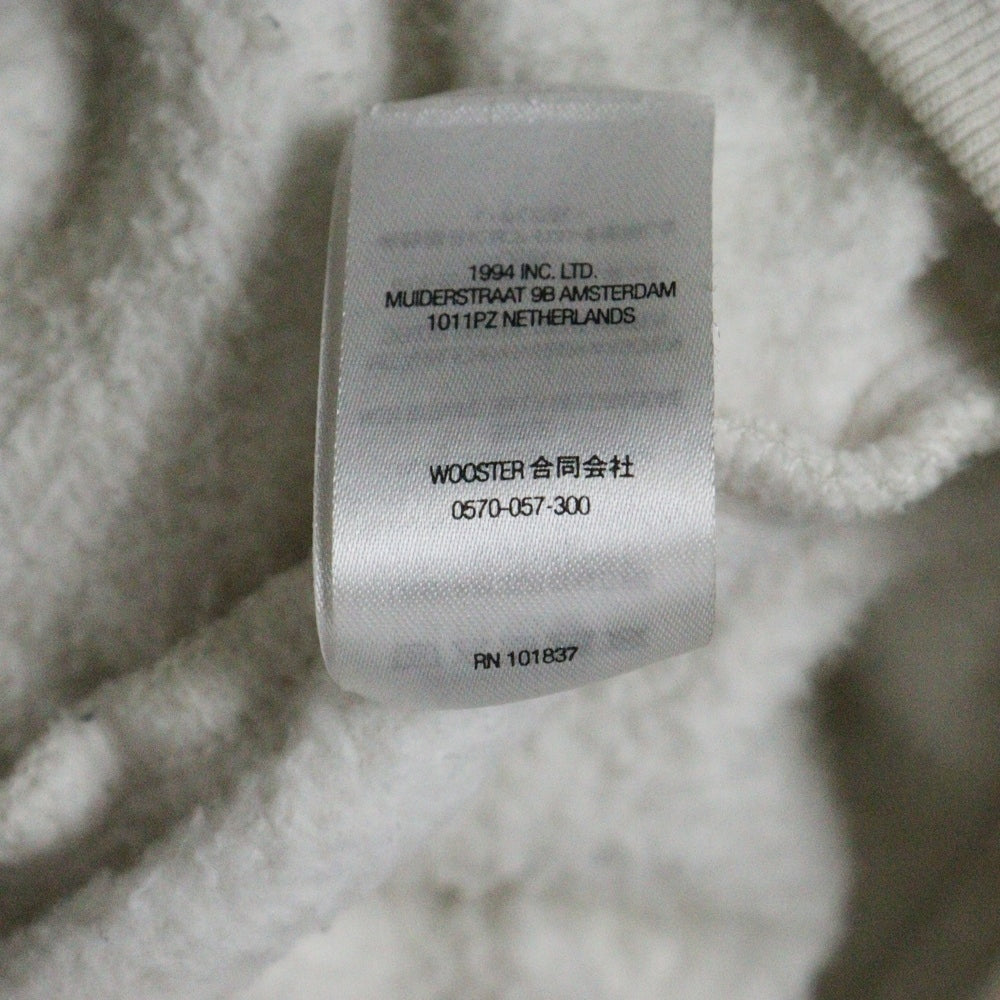 SUPREME(シュプリーム) 22AW Washed Half Zip Pullover ウォッシュド ハーフジップ プルオーバースウェットトレーナー アイボリー/レッド