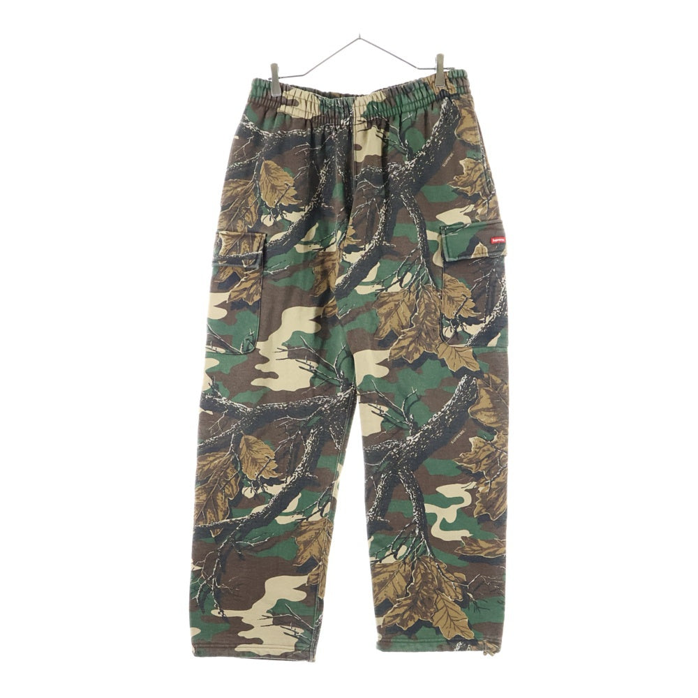 SUPREME(シュプリーム) 22AW Small Box Cargo Sweatpant スモールボックスロゴ ウッドランドカモ カーゴ スウェットパンツ カーキ