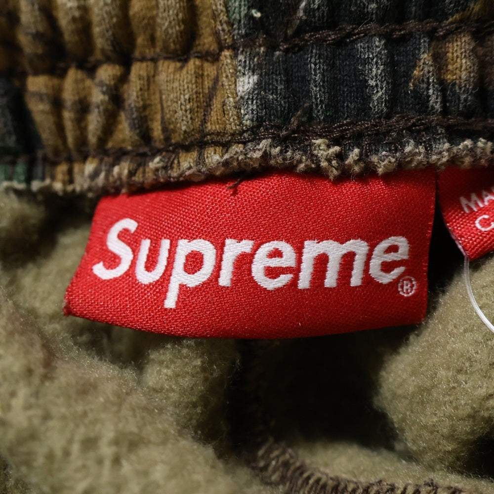 SUPREME(シュプリーム) 22AW Small Box Cargo Sweatpant スモールボックスロゴ ウッドランドカモ カーゴ スウェットパンツ カーキ