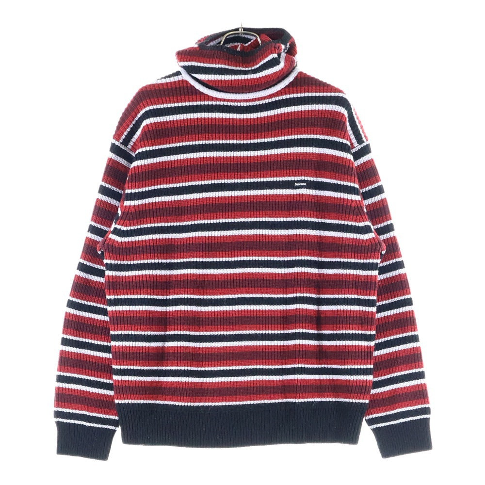 SUPREME(シュプリーム) 20AW Small Box Balaclava/Turtleneck Sweater スモールボックスロゴ バラクラバ タートルネックセーター レッド