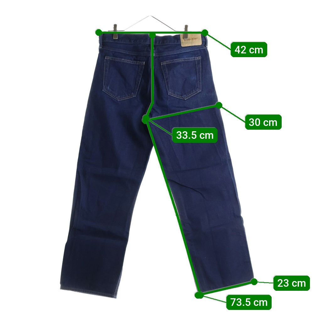 Calvin Klein(カルバンクライン) 5P ジップフライ ストレートデニムパンツ インディゴ 40734ST