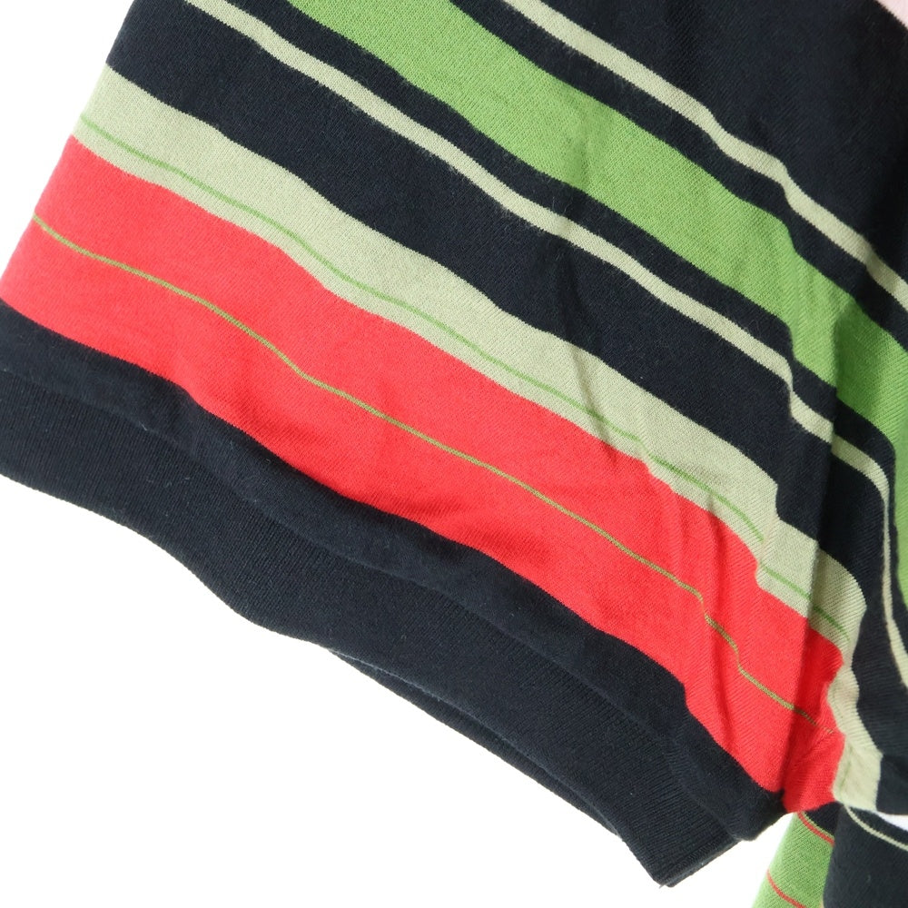 SUPREME(シュプリーム) 23SS Multi Stripe Polo マルチストライプ ロゴエンブロイダリー 半袖ポロシャツ カットソー マルチカラー
