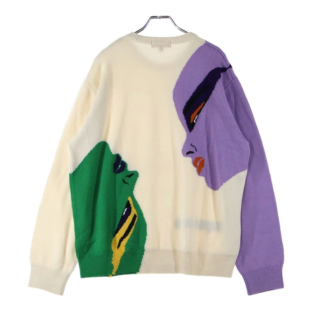 SUPREME(シュプリーム) 21AW Faces Sweater フェイスジャガード クルーネックニット セーター マルチカラー