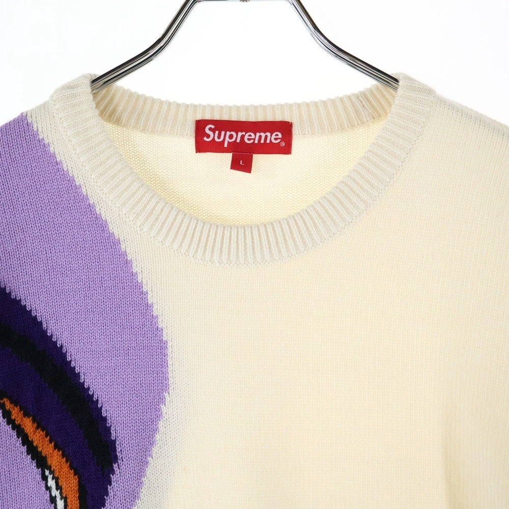SUPREME(シュプリーム) 21AW Faces Sweater フェイスジャガード クルーネックニット セーター マルチカラー