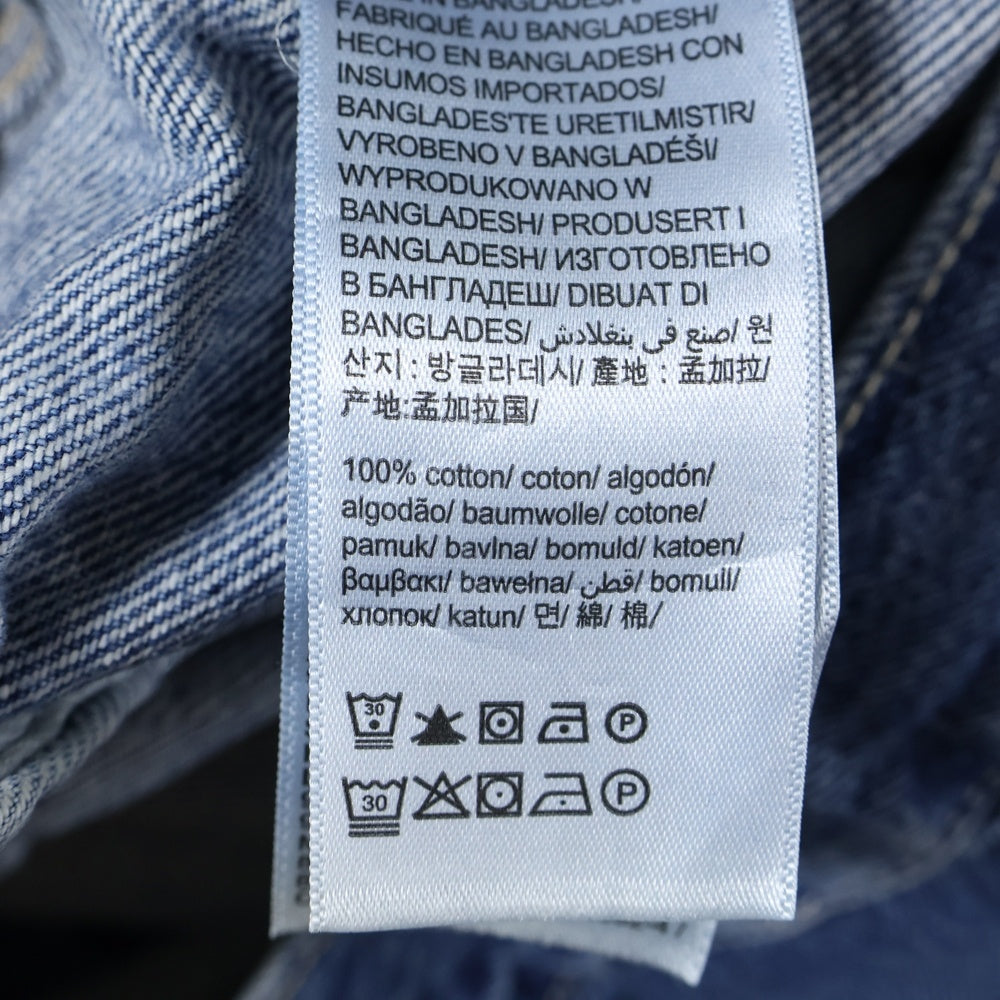 Calvin Klein(カルバンクライン) LOGO DENIM JACKET ロゴパッチ デニム トラッカージャケット インディゴ 40TM715