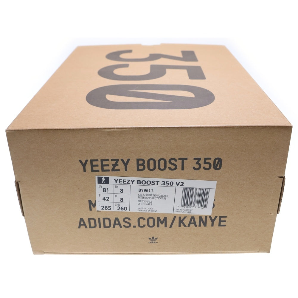 adidas(アディダス) YEEZY BOOST 350 V2 Core Black Green イージーブースト コアブラック グリーン ローカットスニーカー ブラック/グリーン US8.5/26.5cm BY9611