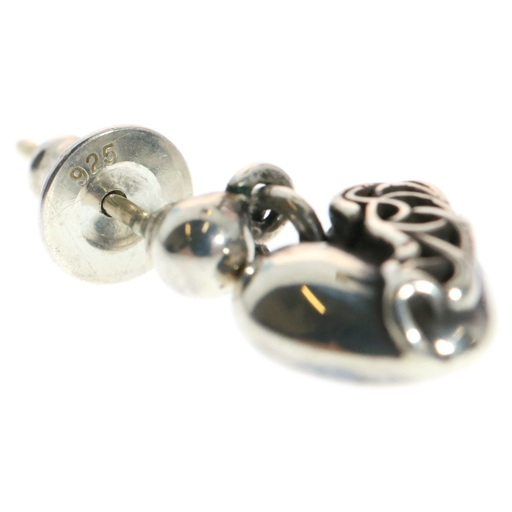 CHROME HEARTS(クロムハーツ) HEART DRP ハートドロップド ピアス シルバー