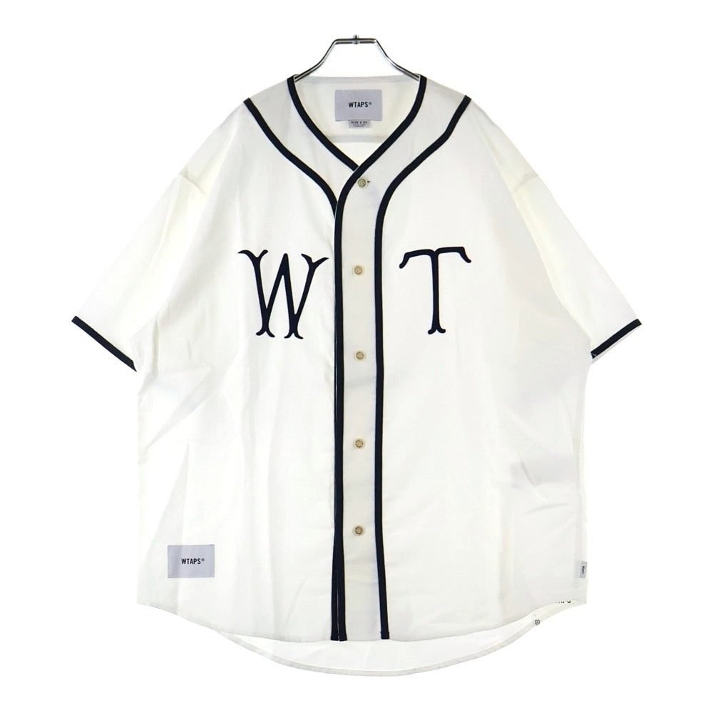 WTAPS(ダブルタップス) 25SS LEAGUE SS COTTON WHITE リーグコットンベースボール コットン 半袖シャツ ホワイト 251TQDT-SHM09