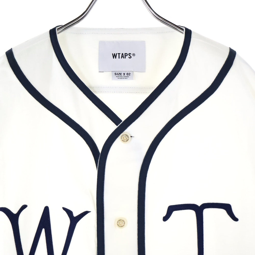 WTAPS(ダブルタップス) 25SS LEAGUE SS COTTON WHITE リーグコットンベースボール コットン 半袖シャツ ホワイト 251TQDT-SHM09