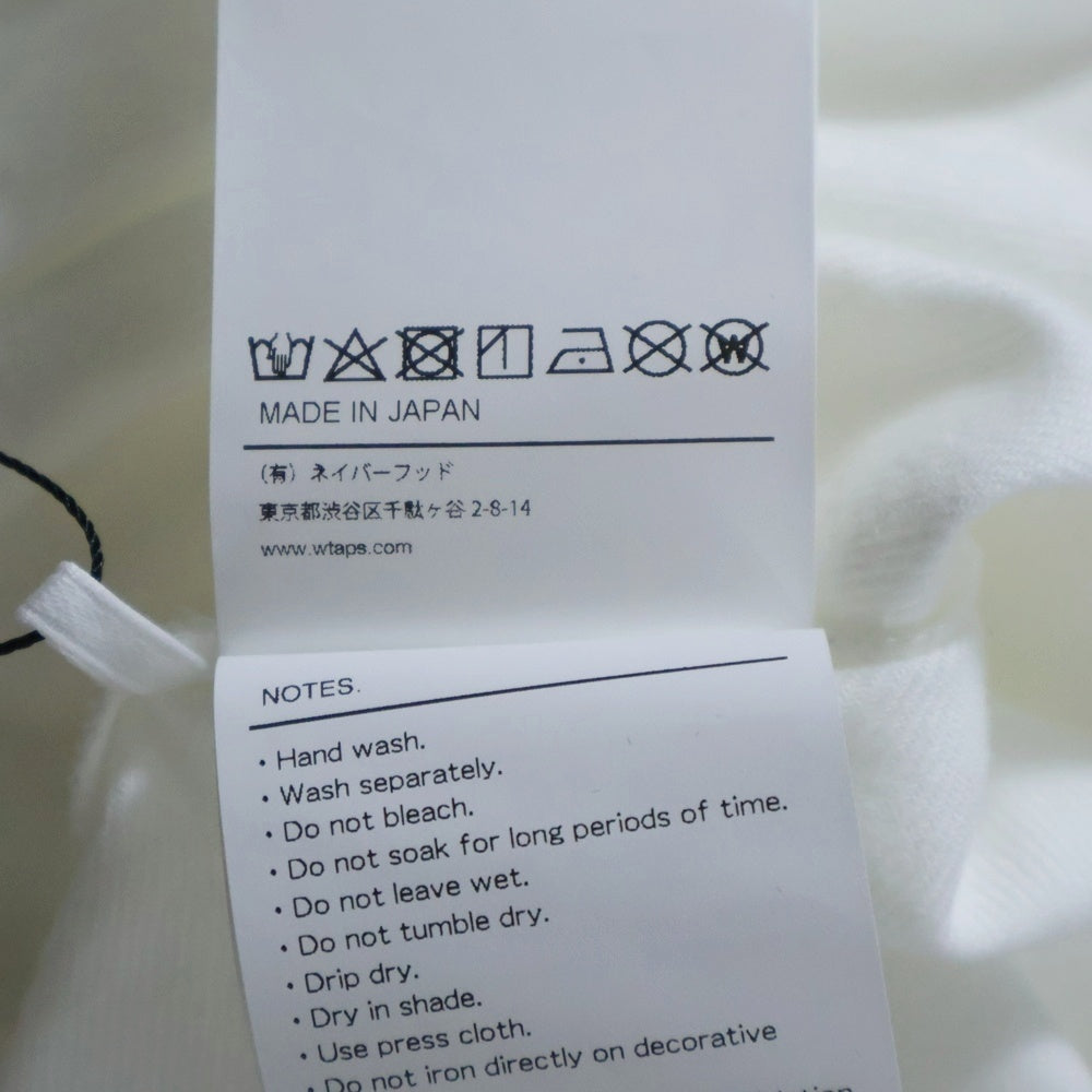 WTAPS(ダブルタップス) 25SS LEAGUE SS COTTON WHITE リーグコットンベースボール コットン 半袖シャツ ホワイト 251TQDT-SHM09