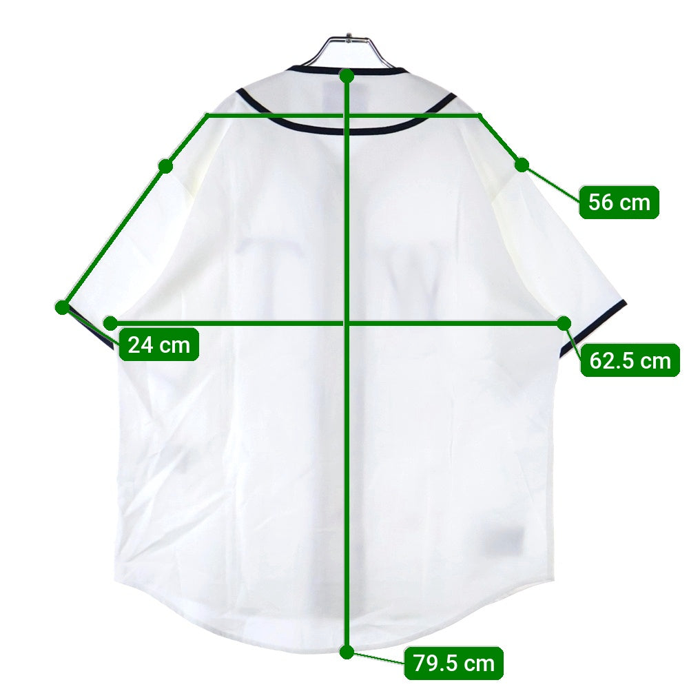WTAPS(ダブルタップス) 25SS LEAGUE SS COTTON WHITE リーグコットンベースボール コットン 半袖シャツ ホワイト 251TQDT-SHM09