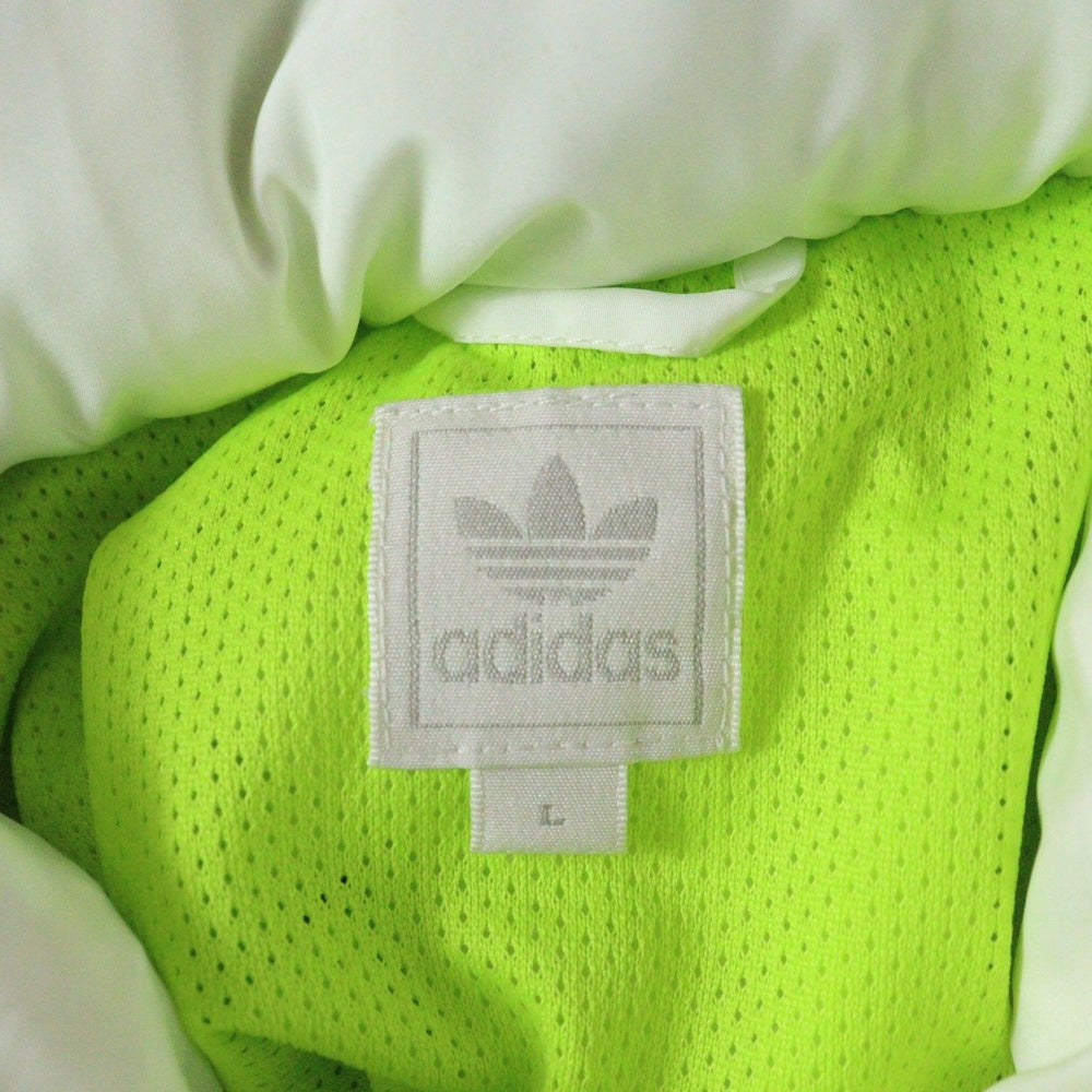adidas(アディダス) AWV002 切り替え ジップアップ ナイロントラックジャケット ピンク/パープル/ホワイト