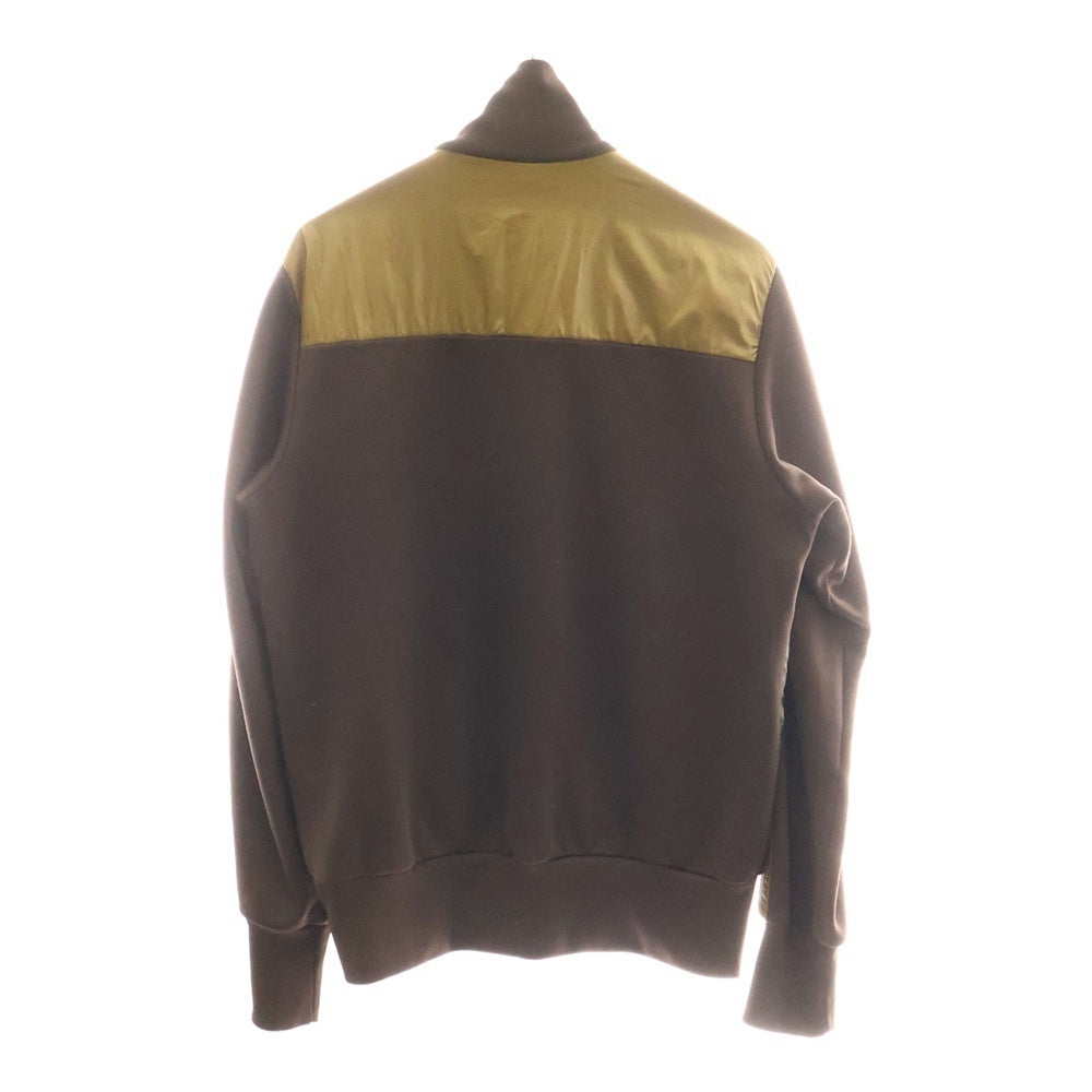 adidas(アディダス) AK9001 ナイロン切り替え トラックジャケット ブラウン/グリーン