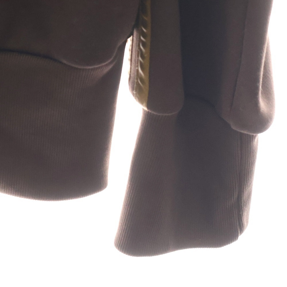 adidas(アディダス) AK9001 ナイロン切り替え トラックジャケット ブラウン/グリーン