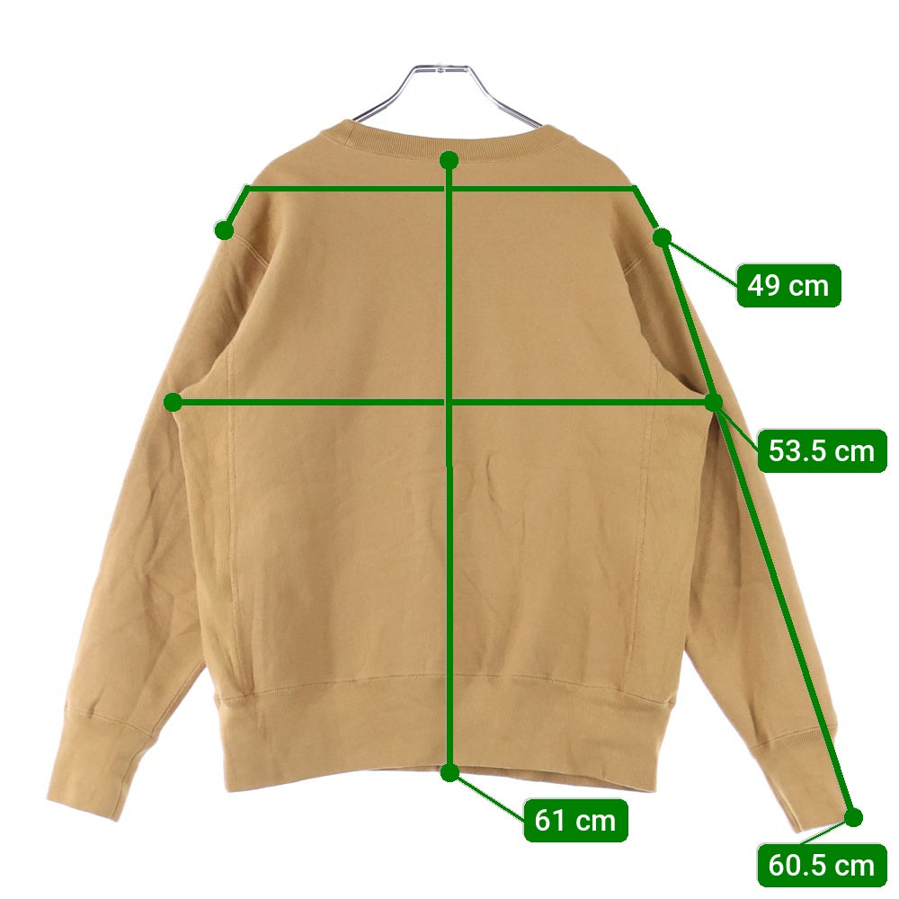 CHAMPION(チャンピオン) ×SOPH. REVERSE WEAVE CREWNECK SWEAT ソフ リバースウィーブ フロントロゴ刺繍 スウェット スウェットトレーナー ブラウン C8-A015