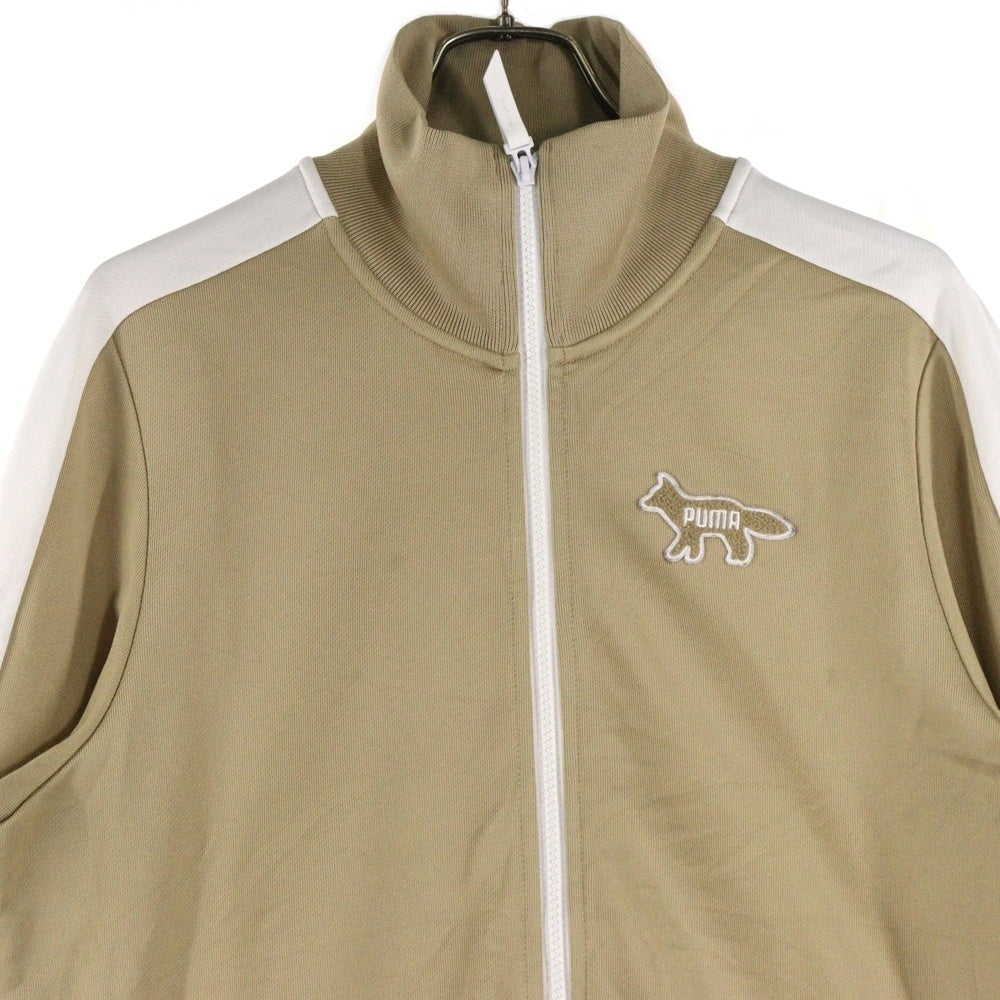 PUMA(プーマ) ×MAISON KITSUNE T7 TRACK TOP JACKET メゾンキツネ ロゴパッチ トラックジャケット ベージュ 530427-98