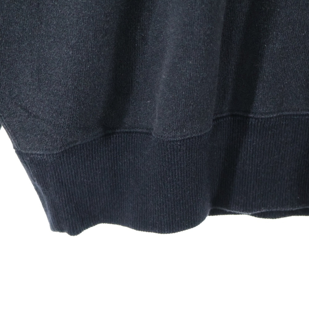 MAISON KITSUNE(メゾンキツネ) EXCLUSIVE エクスクルーシブフォックス クルーネック スウェット トレーナー ブラック KMM32780