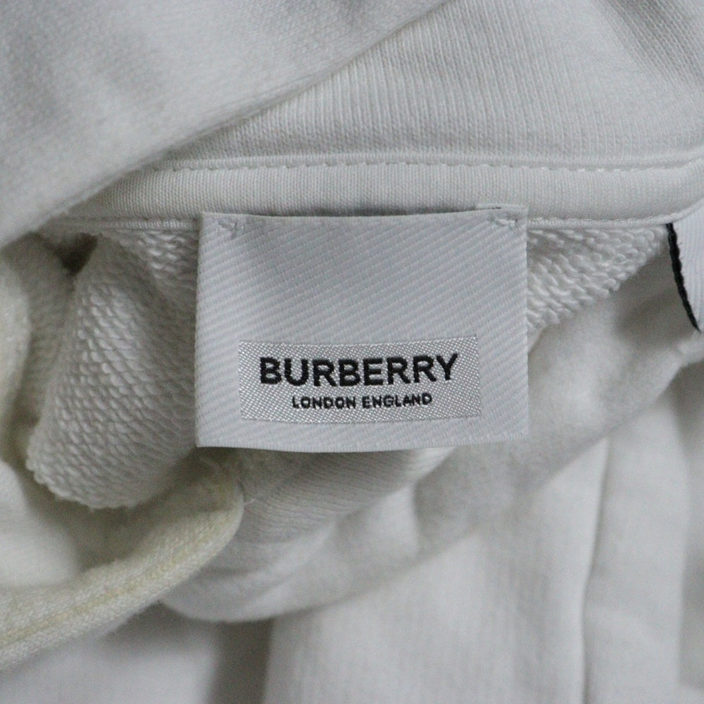 BURBERRY(バーバリー) 19AW バンビフォトプリント コットンスウェット プルオーバーパーカー ホワイト 8022375