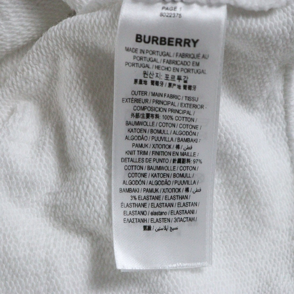 BURBERRY(バーバリー) 19AW バンビフォトプリント コットンスウェット プルオーバーパーカー ホワイト 8022375