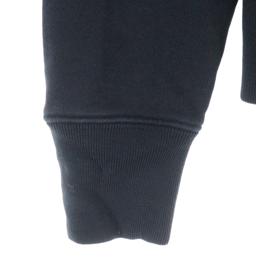 MAISON KITSUNE(メゾンキツネ) GREY FOX HEAD PATCH CLASSIC HOODIE グレーフォックスヘッドパッチ クラシック スウェット プルオーバーパーカー ブラック GU00335KM0002