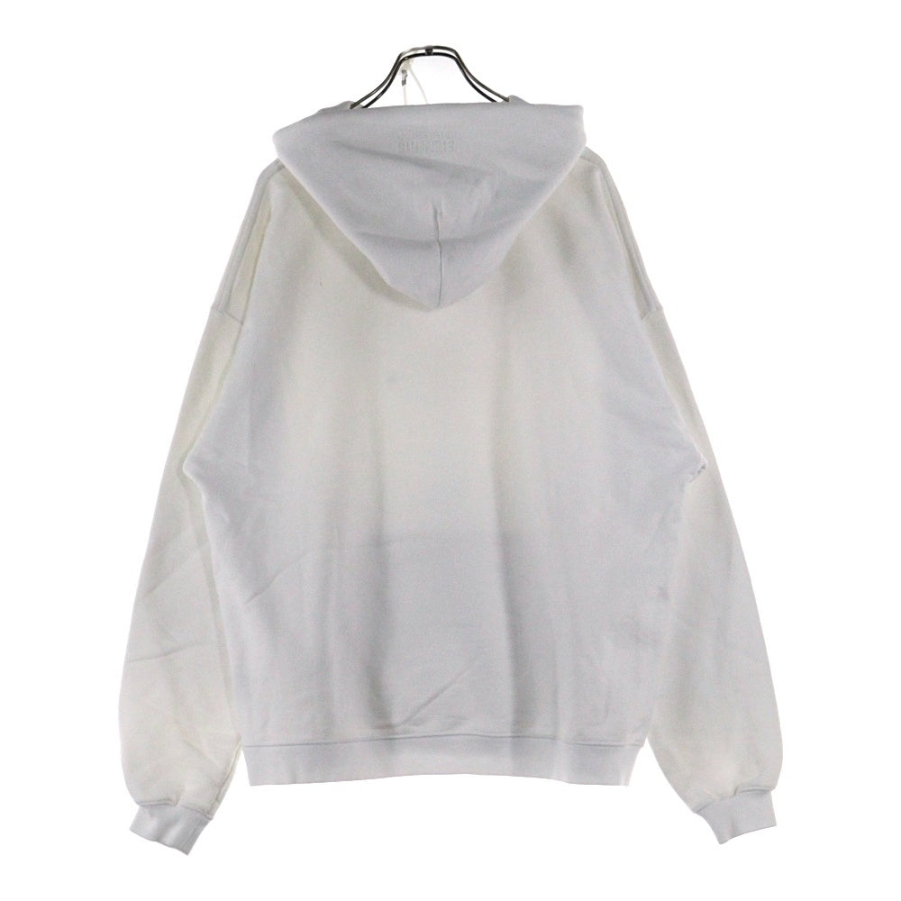 VETEMENTS(ヴェトモン) 22SS ロゴレーベル スウェット プルオーバーパーカー ホワイト/ピンク UE52TR380W
