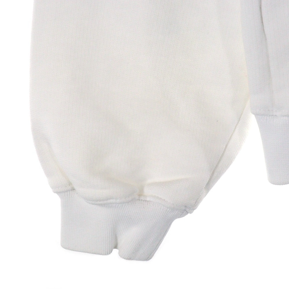 VETEMENTS(ヴェトモン) 22SS ロゴレーベル スウェット プルオーバーパーカー ホワイト/ピンク UE52TR380W