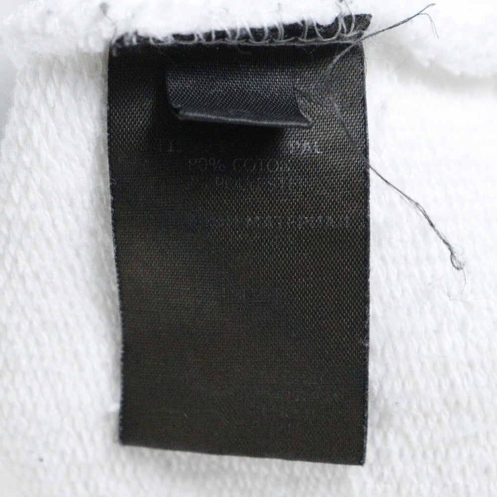 VETEMENTS(ヴェトモン) 22SS ロゴレーベル スウェット プルオーバーパーカー ホワイト/ピンク UE52TR380W
