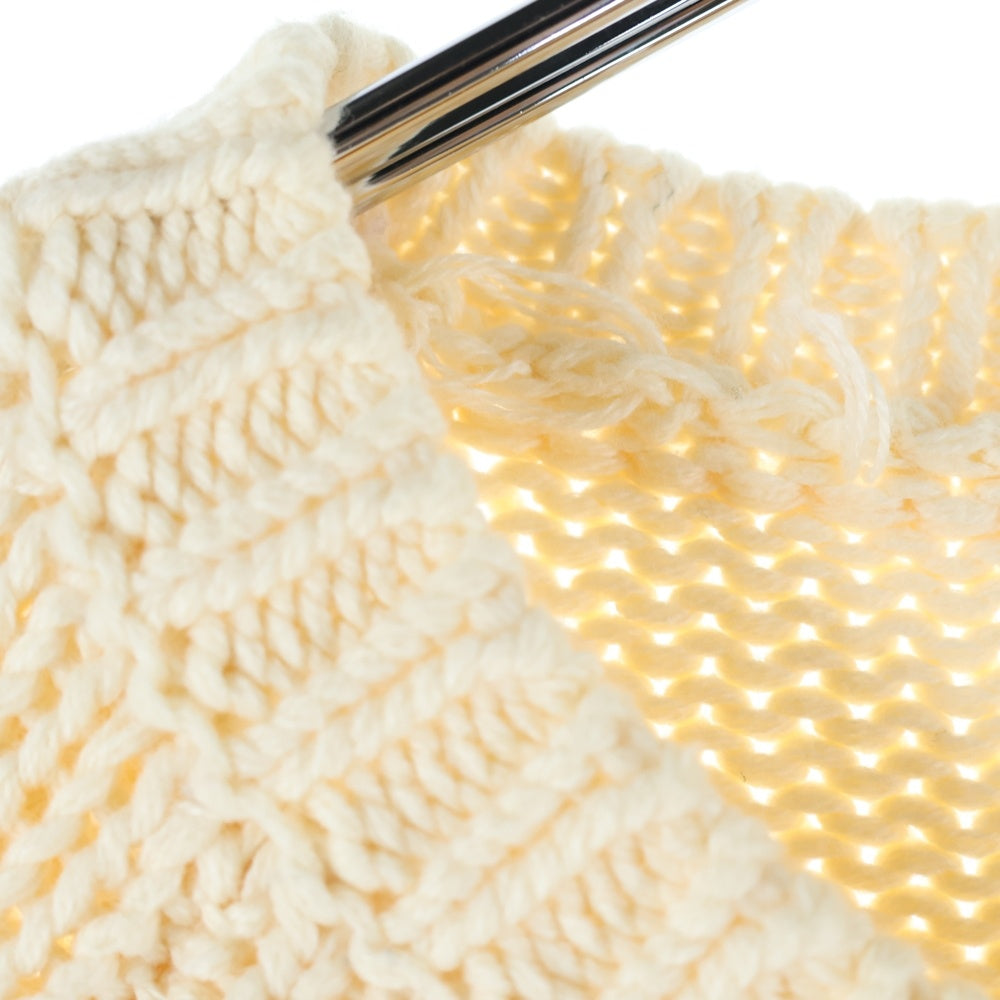 HUMAN MADE(ヒューマンメイド) BEAR RAGLAN KNIT SWEATER フロントロゴ ベアー ラグラン コットンアクリル ニット セーター アイボリー
