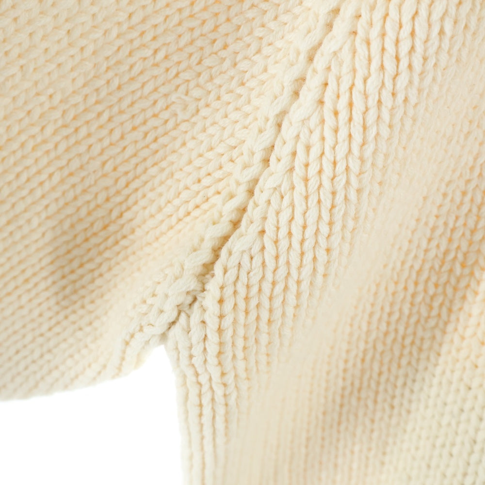 HUMAN MADE(ヒューマンメイド) BEAR RAGLAN KNIT SWEATER フロントロゴ ベアー ラグラン コットンアクリル ニット セーター アイボリー