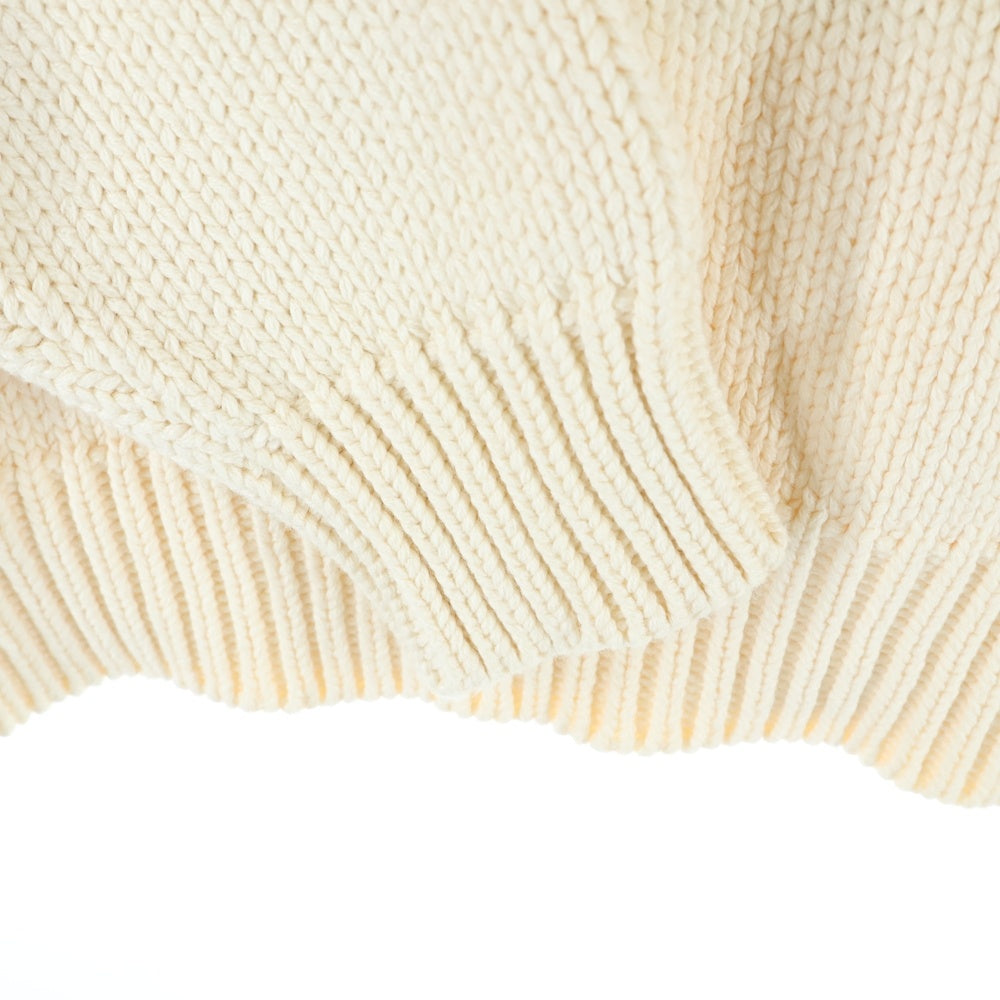 HUMAN MADE(ヒューマンメイド) BEAR RAGLAN KNIT SWEATER フロントロゴ ベアー ラグラン コットンアクリル ニット セーター アイボリー