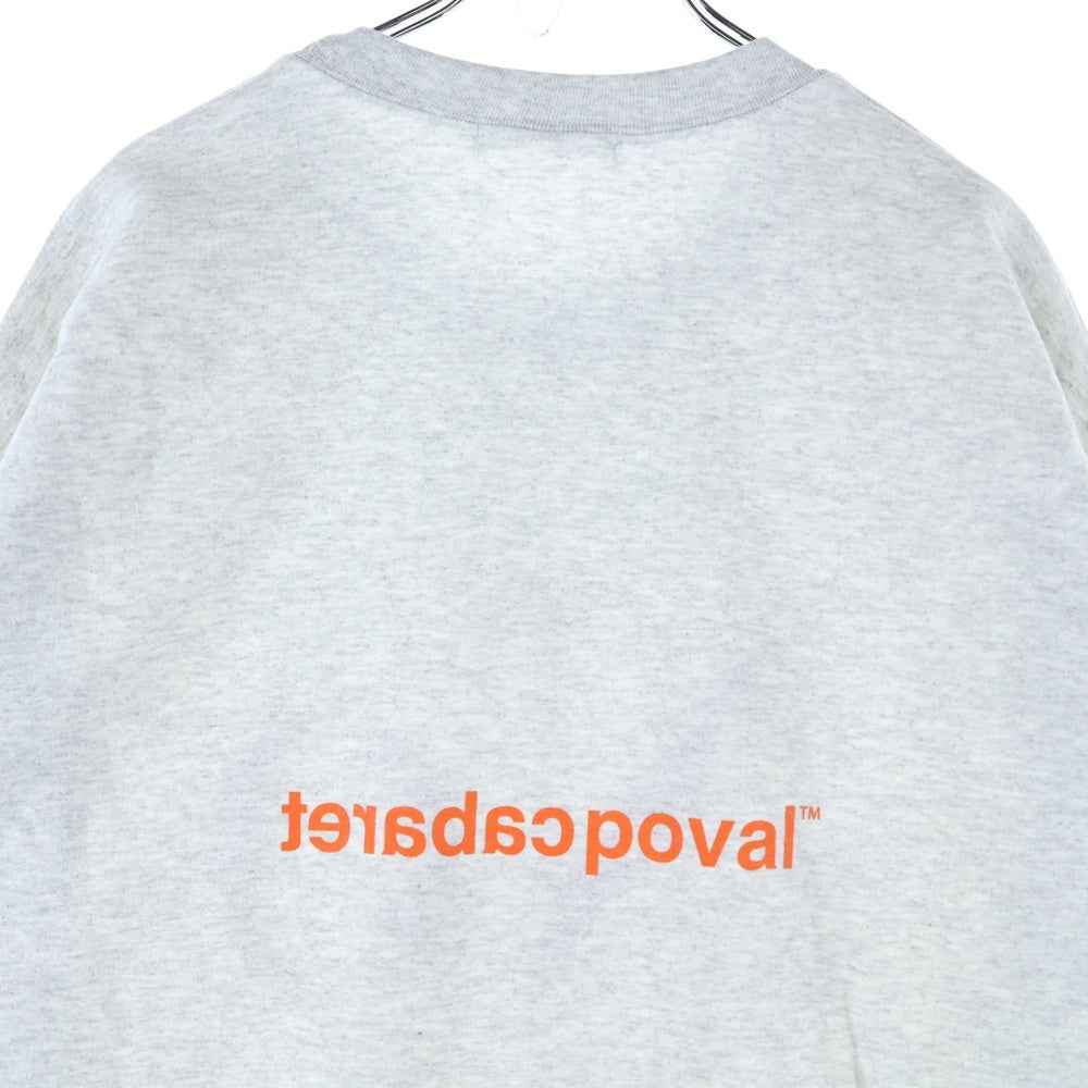 CABARET POVAL(キャバレーポバール) NO CREWNECK クルーネックスウェットトレーナー グレー