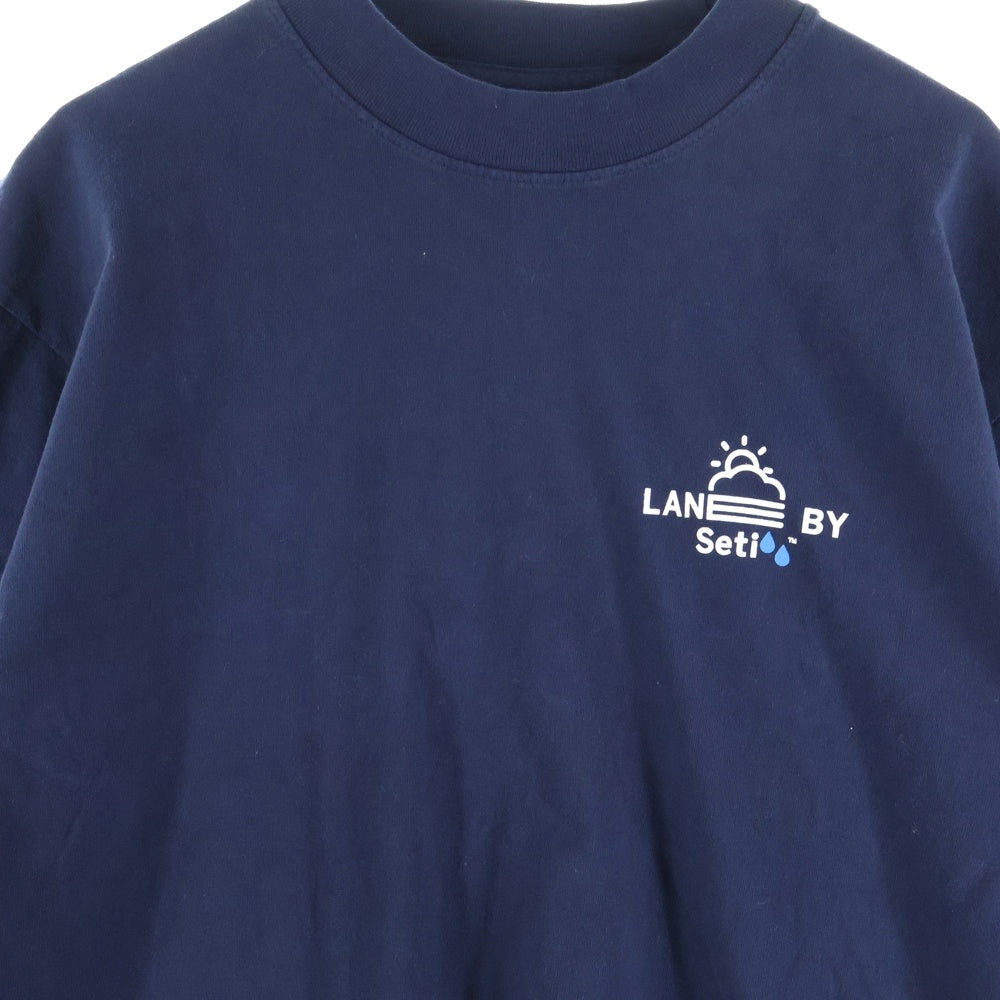 LANE BY BROCHURE(レーンバイブローシュアー) ×ALWAYTH ×Setinn PROOF TEE オルウェイズ セットイン プルーフ Tシャツ ネイビー