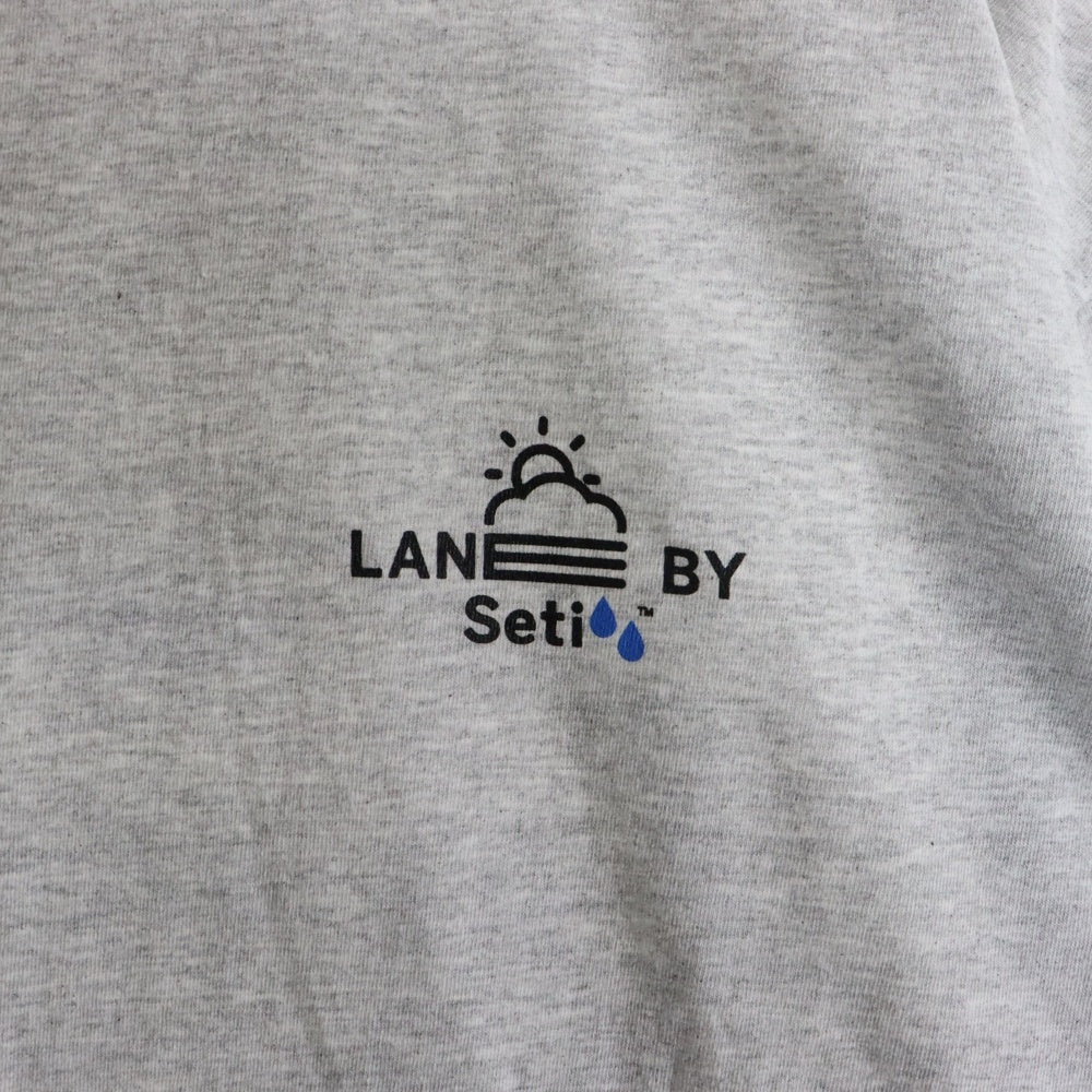 LANE BY BROCHURE(レーンバイブローシュアー) ×ALWAYTH ×Setinn PROOF TEE オルウェイズ セットイン プルーフ Tシャツ グレー