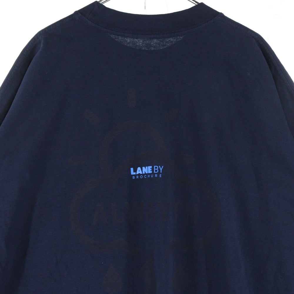 LANE BY BROCHURE(レーンバイブローシュアー) ×ALWAYTH ×Setinn PROOF TEE オルウェイズ セットイン プルーフ Tシャツ ネイビー