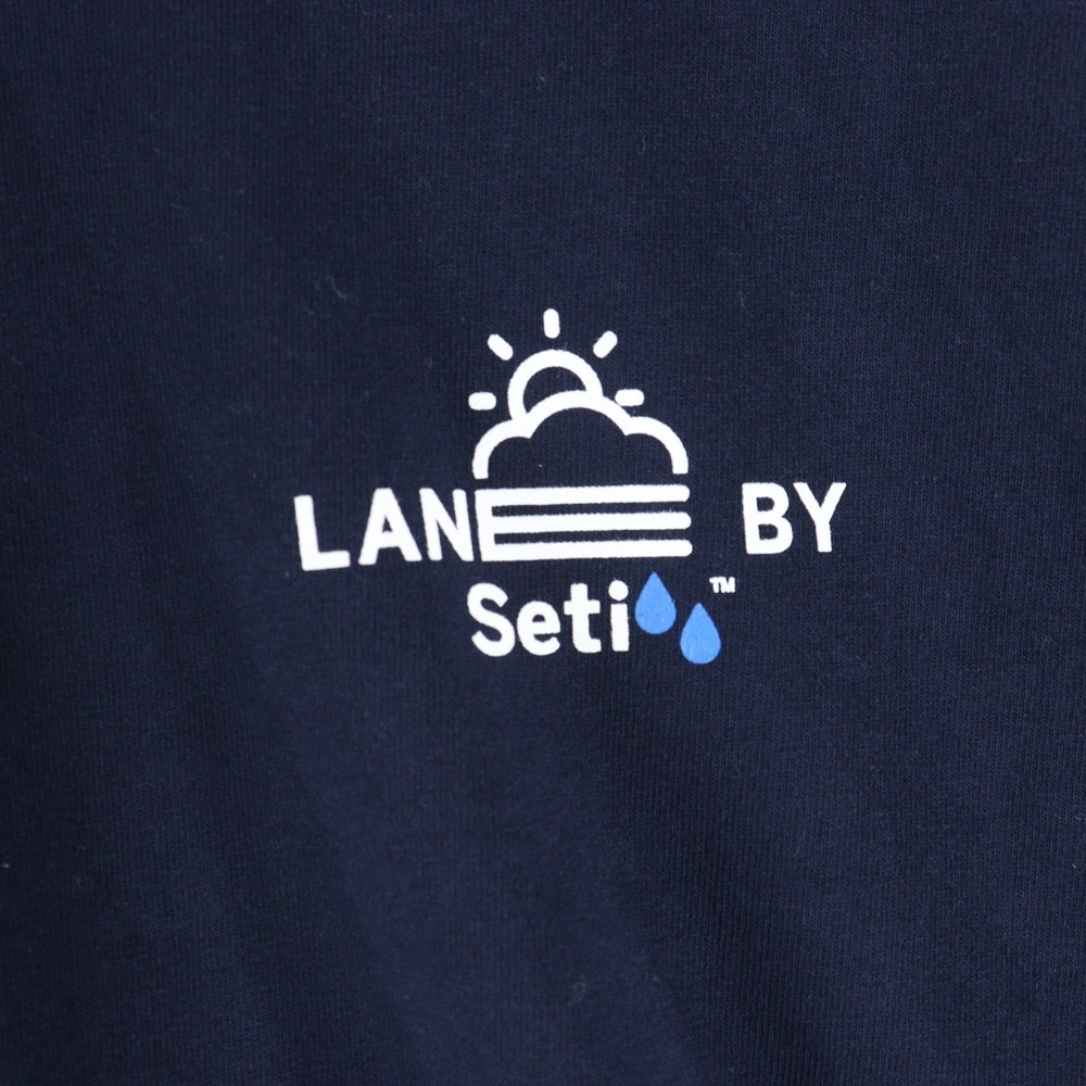 LANE BY BROCHURE(レーンバイブローシュアー) ×ALWAYTH ×Setinn PROOF TEE オルウェイズ セットイン プルーフ Tシャツ ネイビー