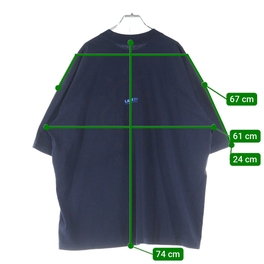 LANE BY BROCHURE(レーンバイブローシュアー) ×ALWAYTH ×Setinn PROOF TEE オルウェイズ セットイン プルーフ Tシャツ ネイビー