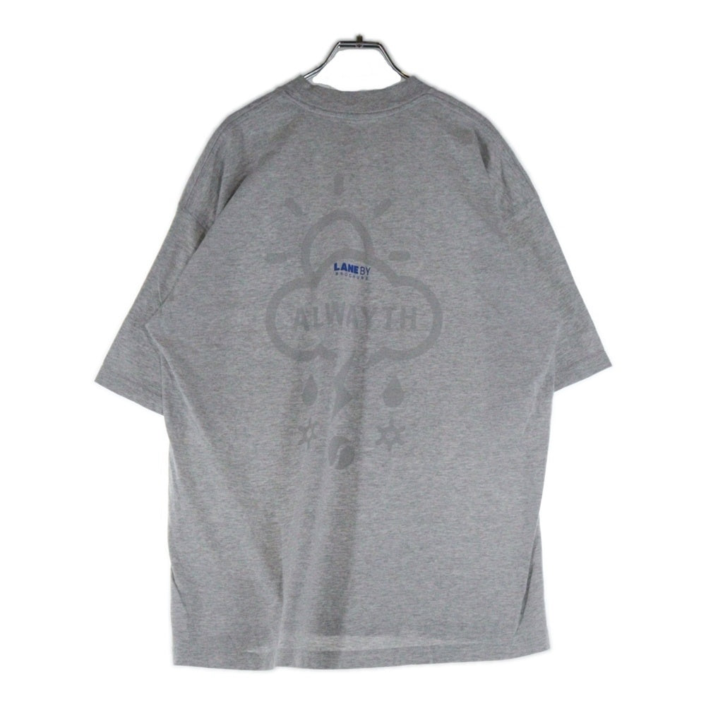 LANE BY BROCHURE(レーンバイブローシュアー) ×ALWAYTH ×Setinn PROOF TEE オルウェイズ セットイン プルーフ Tシャツ グレー