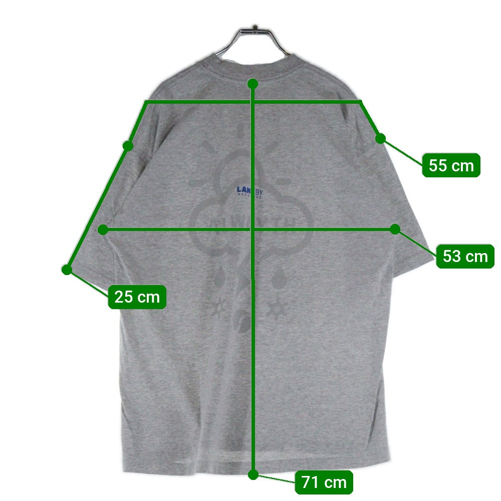 LANE BY BROCHURE(レーンバイブローシュアー) ×ALWAYTH ×Setinn PROOF TEE オルウェイズ セットイン プルーフ Tシャツ グレー