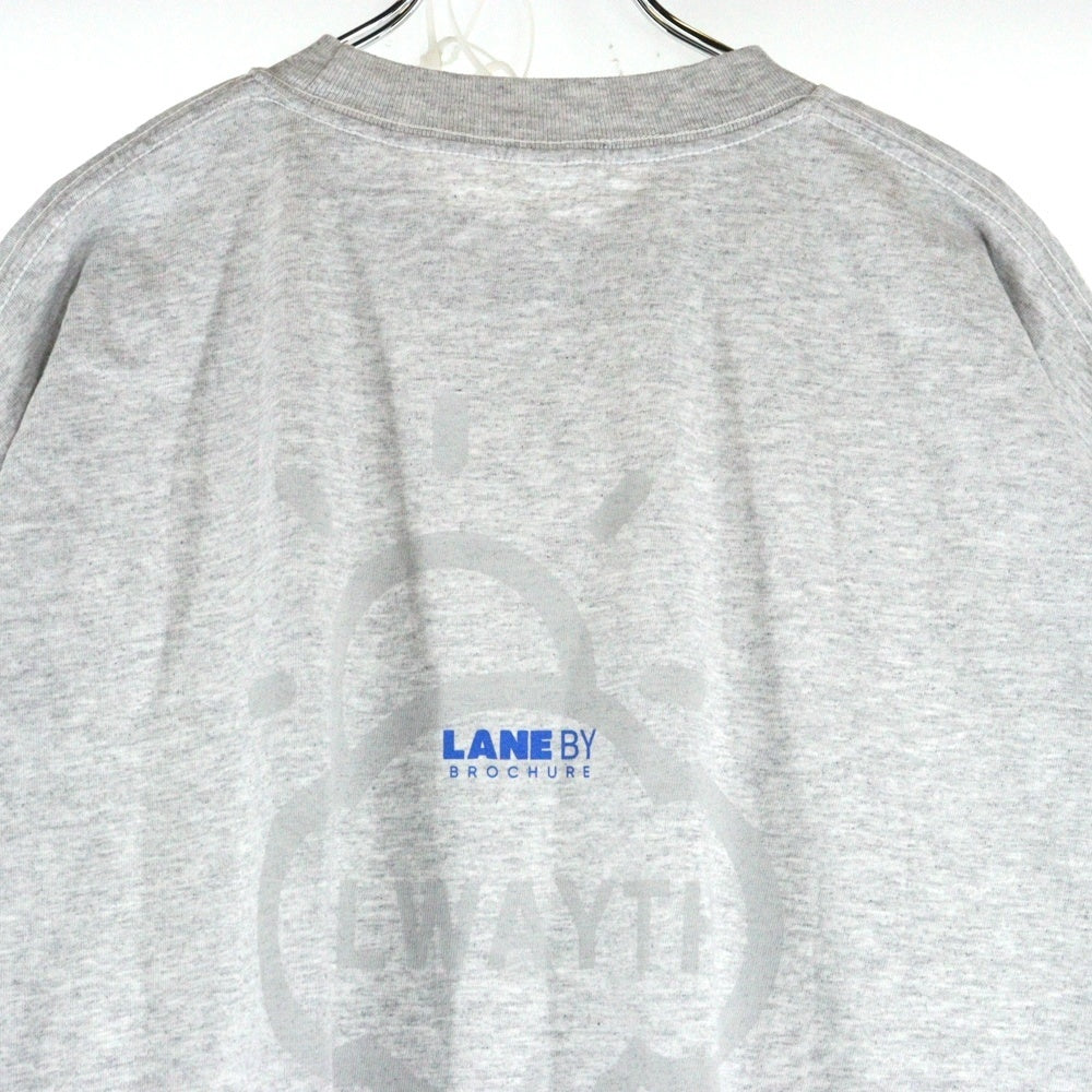 LANE BY BROCHURE(レーンバイブローシュアー) ×ALWAYTH ×Setinn PROOF TEE オルウェイズ セットイン プルーフ Tシャツ グレー