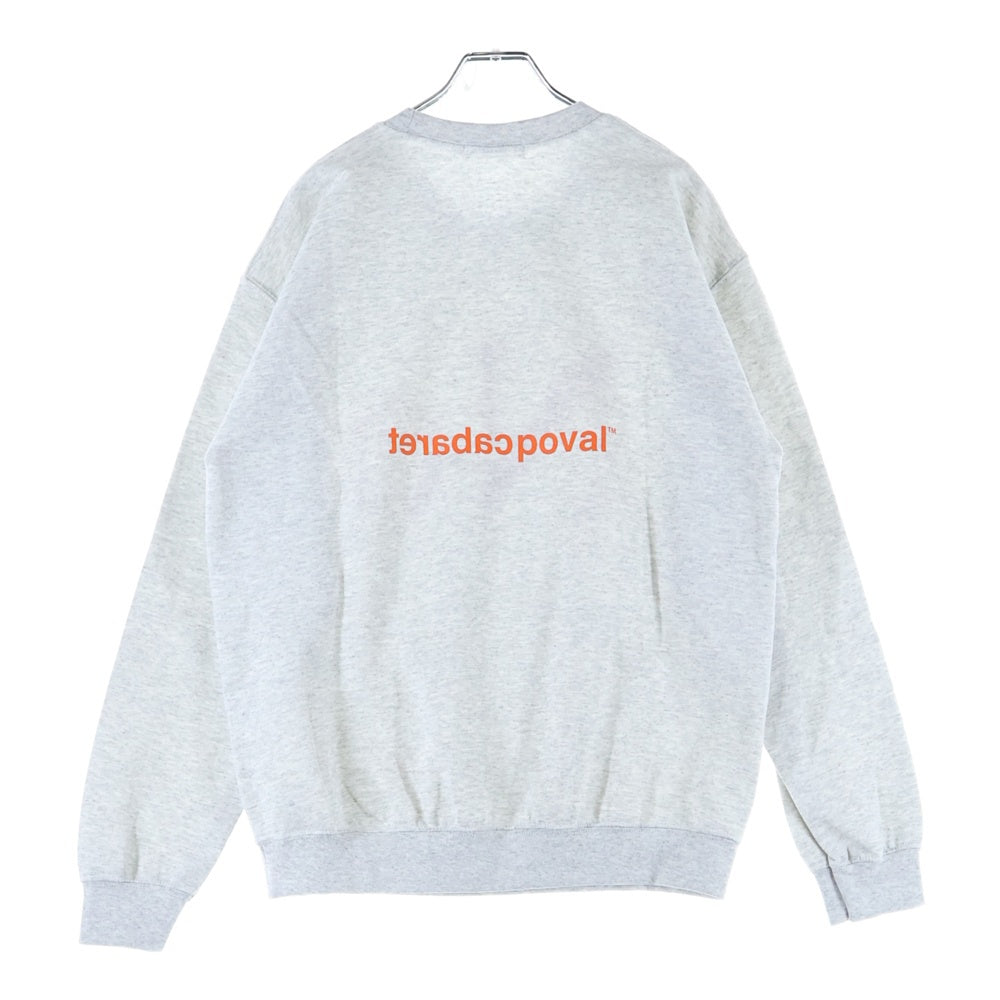 CABARET POVAL(キャバレーポバール) NO CREWNECK クルーネックスウェットトレーナー グレー