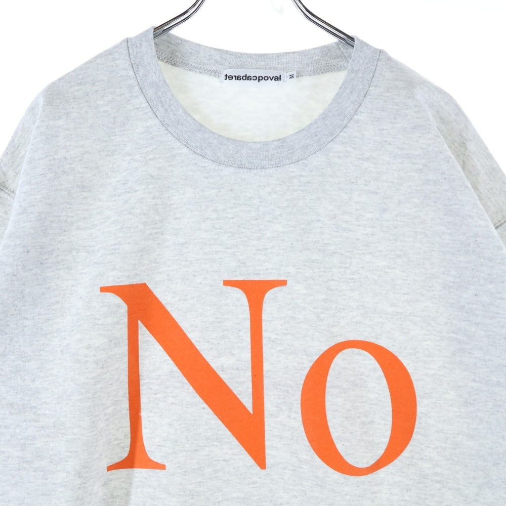 CABARET POVAL(キャバレーポバール) NO CREWNECK クルーネックスウェットトレーナー グレー