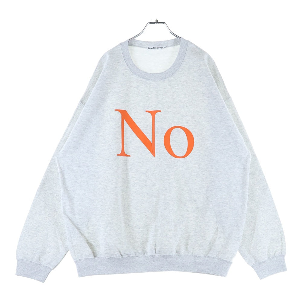 CABARET POVAL(キャバレーポバール) NO CREWNECK クルーネックスウェットトレーナー グレー