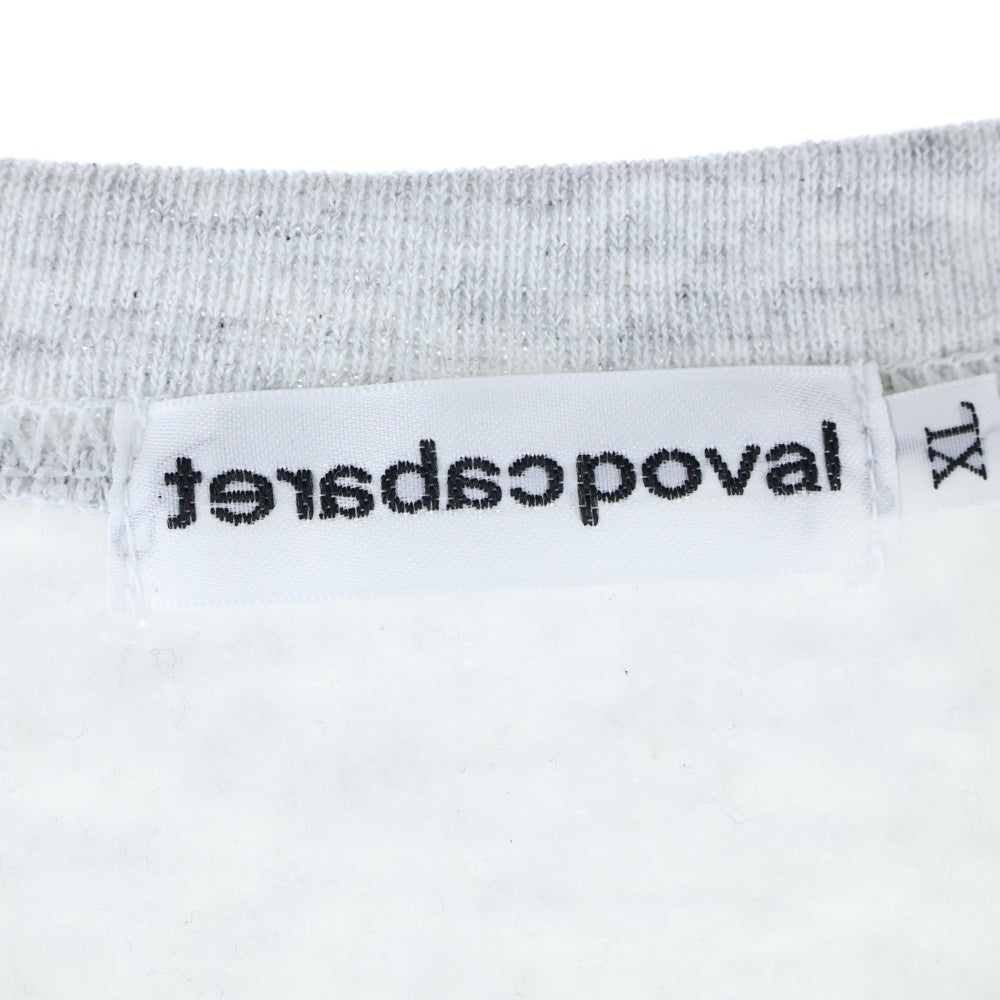 CABARET POVAL(キャバレーポバール) NO CREWNECK クルーネックスウェットトレーナー グレー